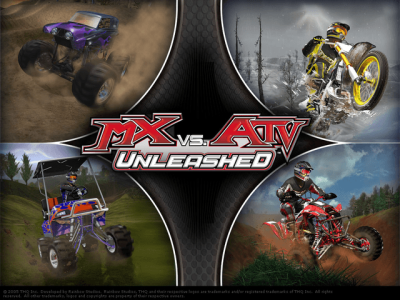 MX vs. ATV Unleashed (USA) Title  Snaps